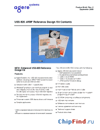 Datasheet USS-820 manufacturer Agere