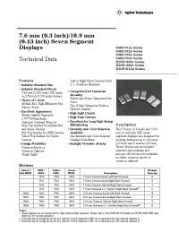 Datasheet 5082-3600-KI400 manufacturer Agilent