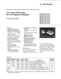 Datasheet 5082-5501-0H000 manufacturer Agilent