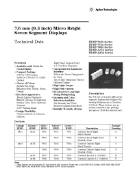 Datasheet 5082-7401-0C000 manufacturer Agilent