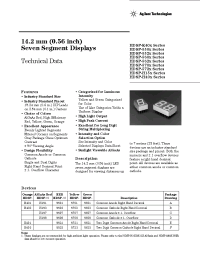 Datasheet 5082-H401-CH000 manufacturer Agilent