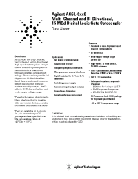 Datasheet ACSL-6300-56R manufacturer Agilent