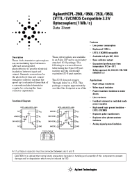 Datasheet HCPL-050L-500 manufacturer Agilent