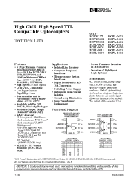 Datasheet HCPL-0600 manufacturer Agilent