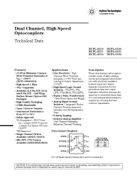 Datasheet HCPL-2530-020 производства Agilent