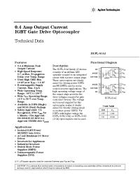 Datasheet HCPL-314J-500 manufacturer Agilent