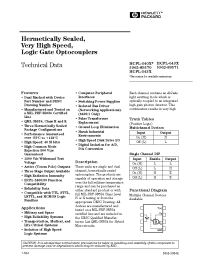 Datasheet HCPL-5400 manufacturer Agilent