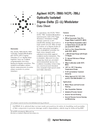 Datasheet HCPL-786J-500 manufacturer Agilent