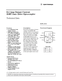 Datasheet HCPL-J314-300 производства Agilent