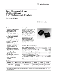 Datasheet HDLR-2416 производства Agilent