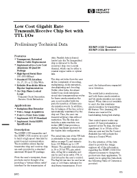 Datasheet HDMP-1022 производства Agilent