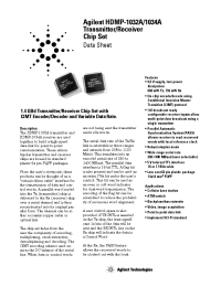 Datasheet HDMP-1032A manufacturer Agilent