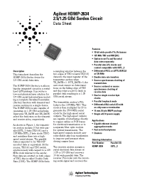 Datasheet HDMP-2634 manufacturer Agilent