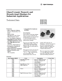 Datasheet HDSP-078 manufacturer Agilent