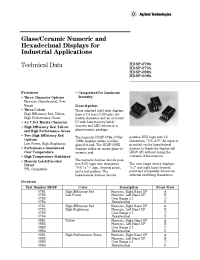 Datasheet HDSP-0984 manufacturer Agilent