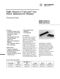 Datasheet HDSP-2110 производства Agilent