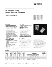 Datasheet HDSP-3903 manufacturer Agilent