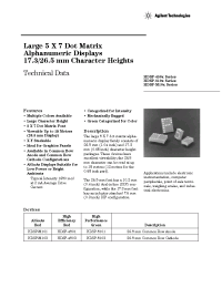 Datasheet HDSP-4501-FH000 manufacturer Agilent