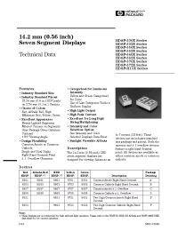 Datasheet HDSP-5301 manufacturer Agilent