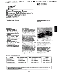 Datasheet HDSP-6650 manufacturer Agilent