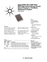 Datasheet HDSP-S53E manufacturer Agilent