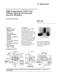 Datasheet HEDS-6100-A06 manufacturer Agilent