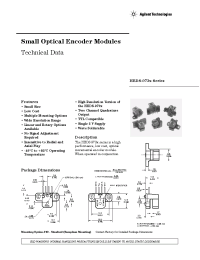 Datasheet HEDS-9730A50 manufacturer Agilent
