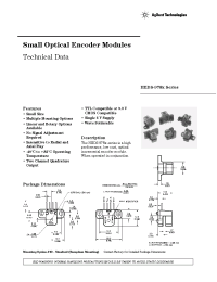 Datasheet HEDS-9780A50 manufacturer Agilent