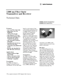 Datasheet HFBR-2316T manufacturer Agilent