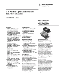Datasheet HFBR-53D3 manufacturer Agilent