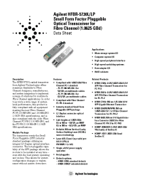 Datasheet HFBR-5730L manufacturer Agilent