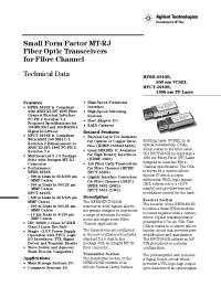 Datasheet HFBR-5910E manufacturer Agilent