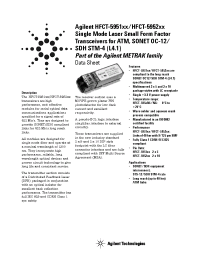 Datasheet HFCT-5006 manufacturer Agilent