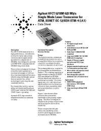 Datasheet HFCT-5218FM производства Agilent