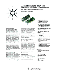 Datasheet HHBA-5218xP manufacturer Agilent