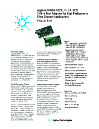 Datasheet HHBA-5221AK manufacturer Agilent