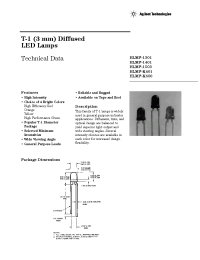 Datasheet HLMP-1301-E00A1 manufacturer Agilent