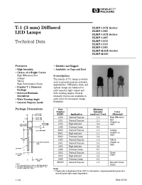 Datasheet HLMP-130X manufacturer Agilent