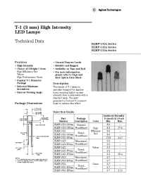 Datasheet HLMP-1320-JK000 manufacturer Agilent