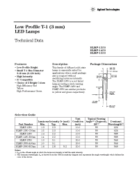 Datasheet HLMP-1550-A00xx manufacturer Agilent
