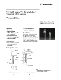 Datasheet HLMP-1700-B0001 manufacturer Agilent