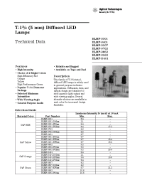 Datasheet HLMP-3507-EH0CA производства Agilent