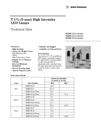 Datasheet HLMP-3519-GJ0CD manufacturer Agilent