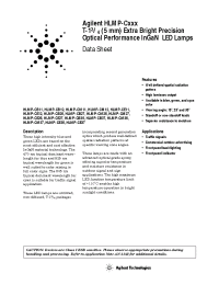 Datasheet HLMP-CB12 manufacturer Agilent