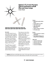 Datasheet HLMP-CB15-QW000 manufacturer Agilent