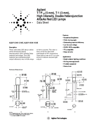 Datasheet HLMP-D101-J00B2 manufacturer Agilent