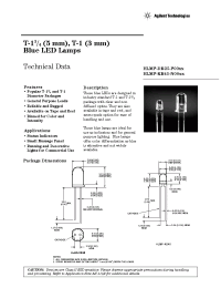 Datasheet HLMP-DB25-P00DD manufacturer Agilent