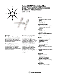 Datasheet HLMP-ED25-R0000 manufacturer Agilent