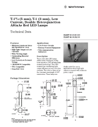 Datasheet HLMP-K150-C00A1 manufacturer Agilent