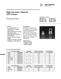 Datasheet HLMP-NH04 manufacturer Agilent